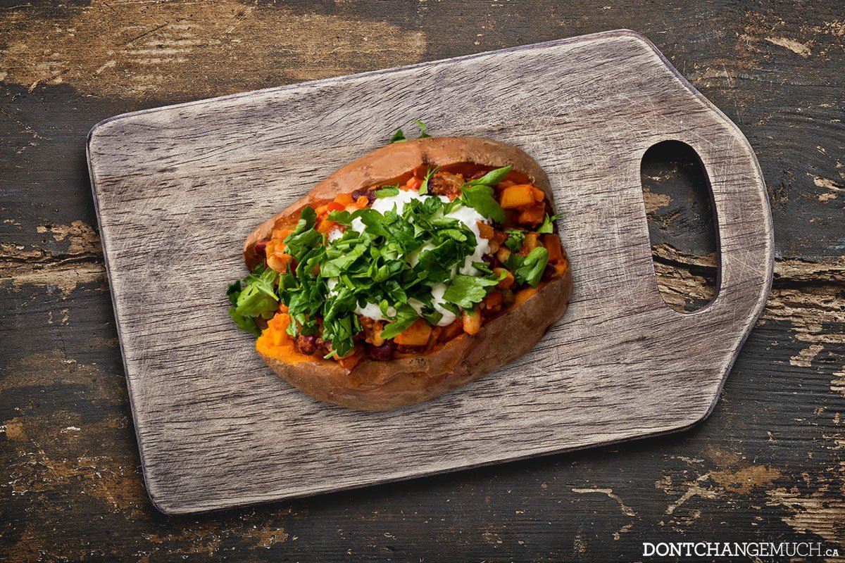 Game Day Chili-Stuffed Sweet Potato Recipe
