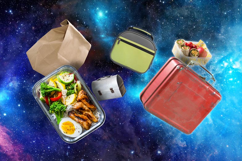 lunch boxes floating in space!