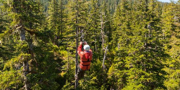 Zip lining