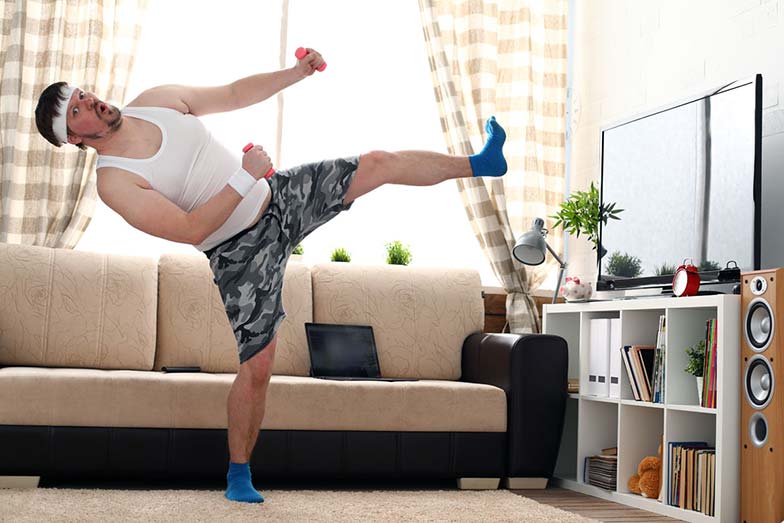 Take 2 steps back from other people, and 3 steps forward for good health