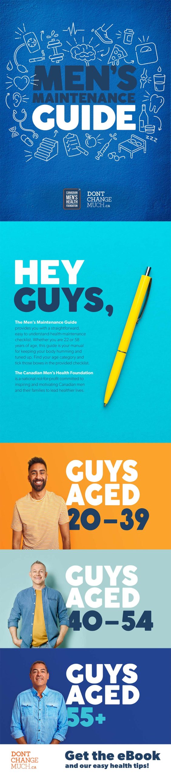 Men's Maintenance Guide Subscribe to easy health tips and download the Men's Maintenance Guide ebook