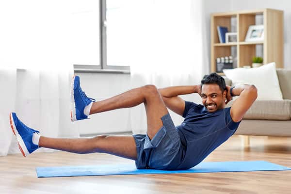 Man doing sit ups