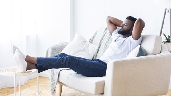 Man meditating