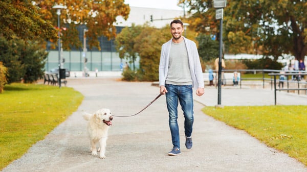 Man taking a walk