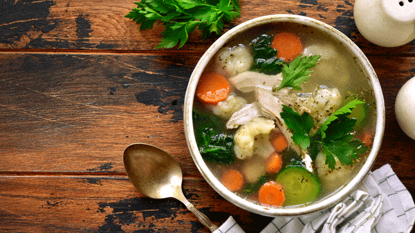 Immune boosting chicken soup