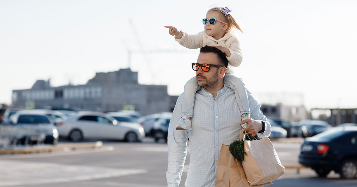 Master the art of dad parking and sneak more steps into your day
