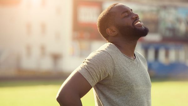 content man after exercise